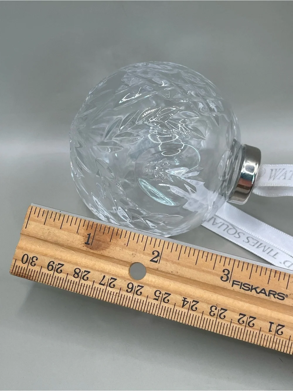 Vintage Waterford Crystal Times Square Ball 2001 Christmas 3” Ornament